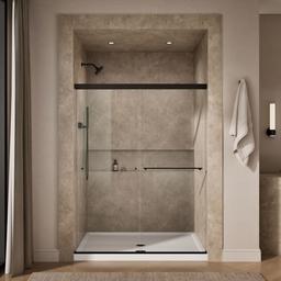 Kohler | Revel | Sliding Shower Door - Anodized Dark Bronze - image 4