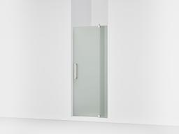 Kohler Revel Pivot shower door, 70'' H x 31-1/8 - 36'' W, with 1/4'' thick Frosted glass - Bright Polished Silver - image 1