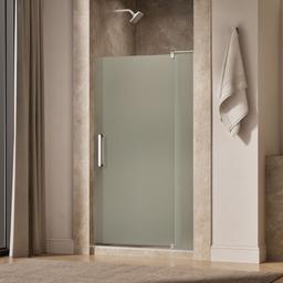 Kohler Revel Pivot shower door, 70'' H x 35-1/8 - 40'' W, with 5/16'' thick Frosted glass - Bright Polished Silver - image 2