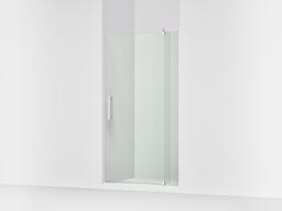 Kohler Revel Pivot shower door, 74'' H x 35-1/8 - 40'' W, with 5/16'' thick Crystal Clear glass - Bright Polished Silver - image 1