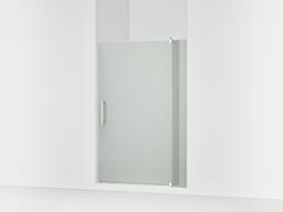 Kohler Revel Pivot shower door, 70'' H x 43-1/8 - 48'' W, with 5/16'' thick Frosted glass - Bright Polished Silver - image 1