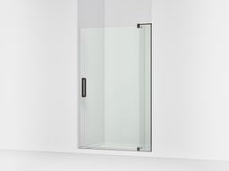 Kohler Revel Pivot shower door, 74'' H x 43-1/8 - 48'' W, with 5/16'' thick Crystal Clear glass - Anodized Dark Bronze - image 1