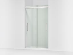 Kohler Pleat Frameless sliding shower door, 79-1/16'' H x 44-5/8 - 47-5/8'' W, with 5/16'' thick Crystal Clear glass - Bright Polished Silver - image 1