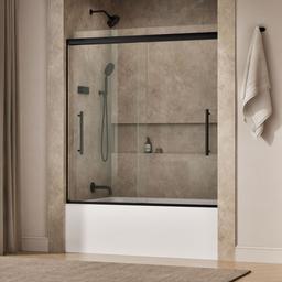 Kohler | Pleat | Sliding Shower Door - Matte Black - image 2