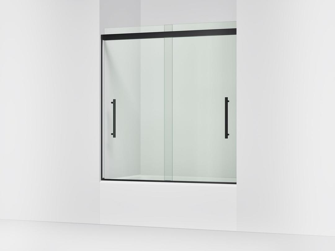 Kohler | Pleat | Sliding Shower Door - Matte Black by Kohler