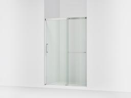 Kohler Elate Sliding shower door, 70-1/2'' H x 50-1/4 - 53-5/8'' W, with 1/4'' thick Crystal Clear glass - Matte Nickel - image 1