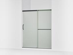 Kohler Elate Sliding shower door, 70-1/2'' H x 56-1/4 - 59-5/8'' W, with 1/4'' thick Frosted glass - Matte Black - image 1