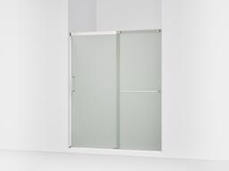 Kohler Elate Sliding shower door, 70-1/2'' H x 56-1/4 - 59-5/8'' W, with 1/4'' thick Frosted glass - Bright Silver - image 1