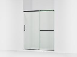 Kohler Elate Sliding shower door, 70-1/2'' H x 56-1/4 - 59-5/8'' W, with 1/4'' thick Crystal Clear glass - Matte Black - image 1
