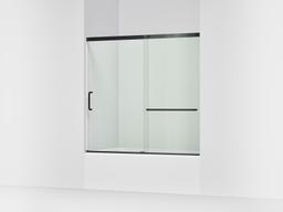 Kohler Elate 56-3/4'' H sliding bath door with 1/4''-thick glass - Matte Black - image 1