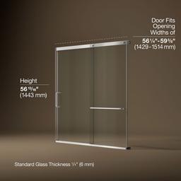 Kohler | Elate | Shower Door - Bright Silver - image 3