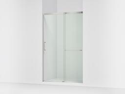 Kohler Elate Sliding shower door, 75-1/2'' H x 44-1/4 - 47-5/8'' W, with heavy 5/16'' thick Crystal Clear glass - Matte Nickel - image 1