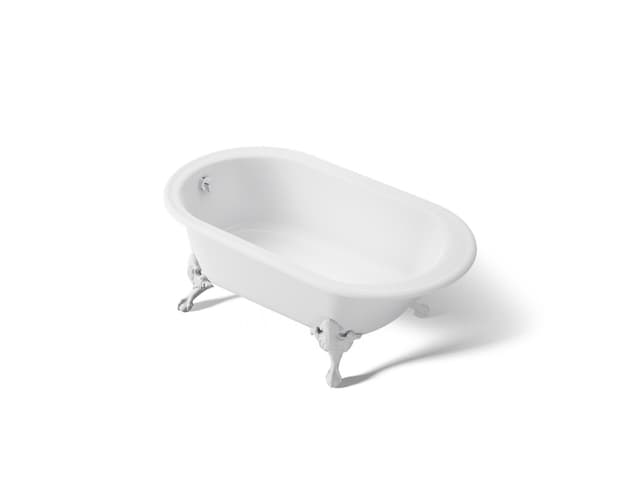 Kohler Iron Works HistoricE 66'' x 36'' freestanding bath - White