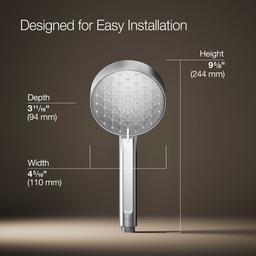 Awaken G110 Three-function handshower, 1.75 gpm - Polished Chrome - image 3