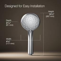 Awaken B110 Three-function handshower, 1.5 gpm - Polished Chrome - image 3