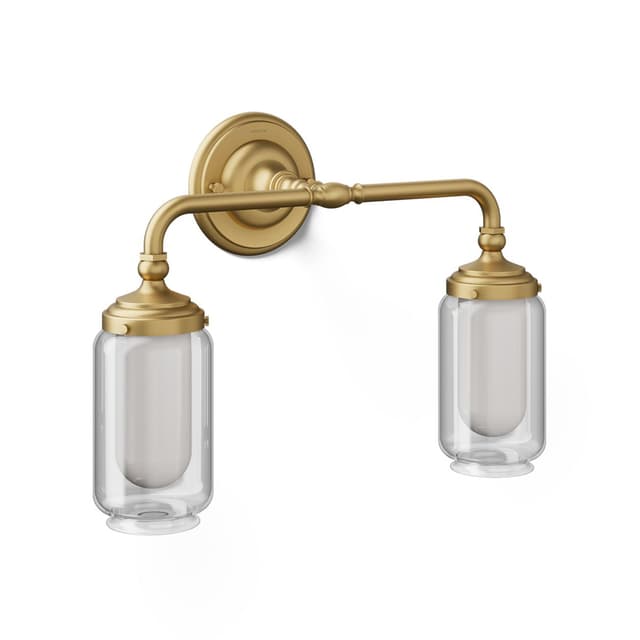 Kohler | Artifacts | Vanity Light - Brushed Moderne Brass