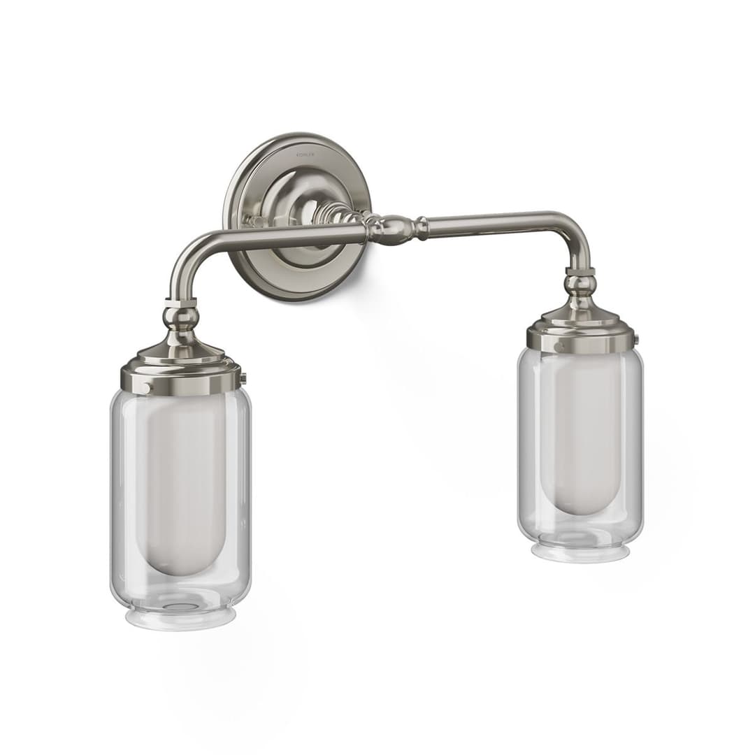 Kohler | Artifacts | Vanity Light - Polished Nickel by Kohler