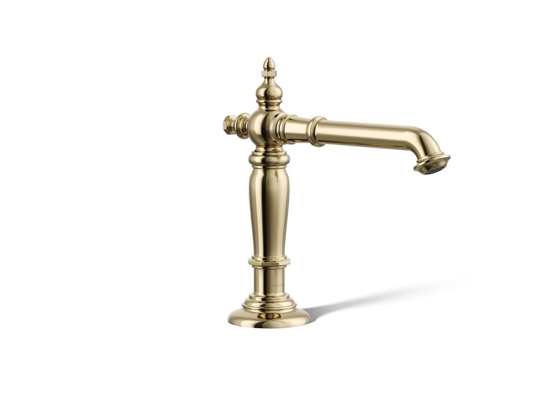 Kohler Artifacts Bathroom sink faucet spout with Column design, 1.2 gpm - Vibrant French Gold by Kohler