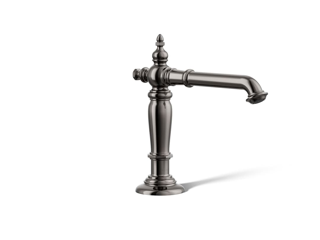 Kohler Artifacts Bathroom sink faucet spout with Column design, 1.2 gpm - Vibrant Titanium by Kohler