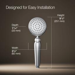 Artifacts Single-function handshower, 1.75 gpm - Polished Chrome - image 3