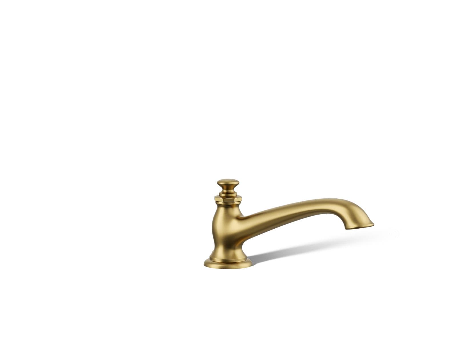 Kohler Artifacts Deck-mount bath spout with flare design - Vibrant Brushed Moderne Brass by Kohler