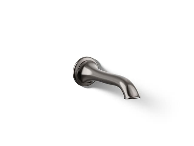 Kohler Artifacts Wall-mount bath spout with flare design - Vibrant Titanium