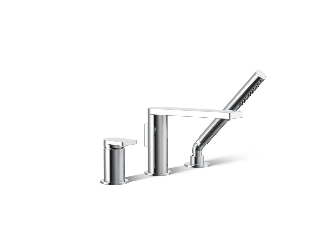 Kohler Composed Deck-mount bath faucet with handshower - Polished Chrome by Kohler