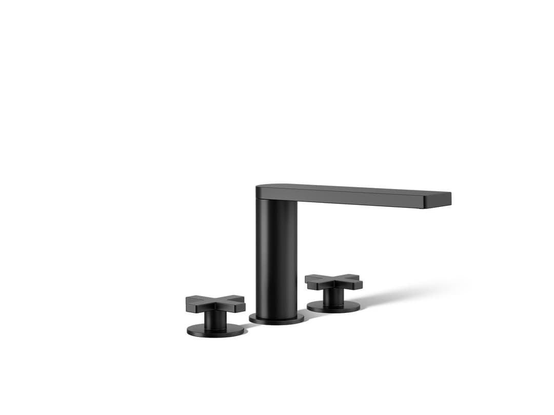 Kohler Composed Deck-mount bath faucet with cross handles - Matte Black by Kohler