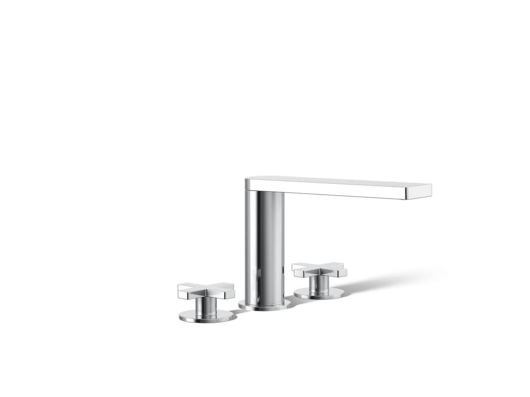 Kohler Composed Deck-mount bath faucet with cross handles - Polished Chrome by Kohler