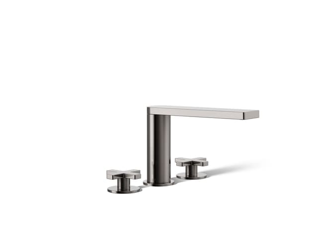 Kohler Composed Deck-mount bath faucet with cross handles - Vibrant Titanium