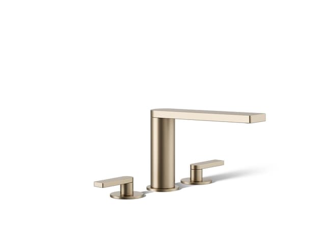 Kohler Composed Deck-mount bath faucet with lever handles - Vibrant Brushed Bronze