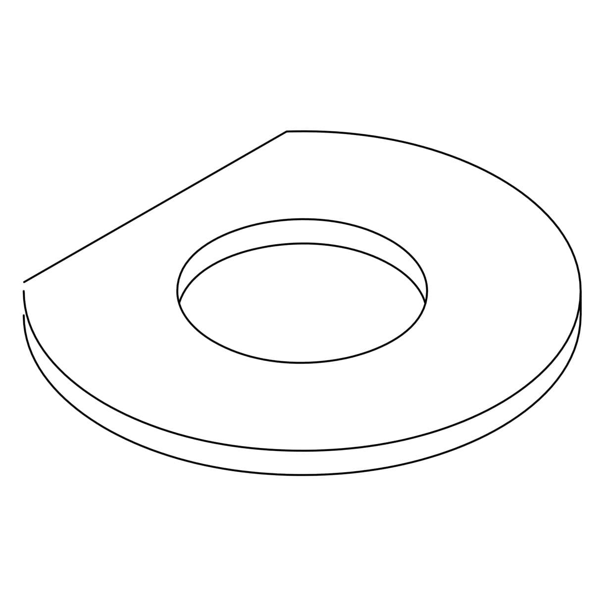 Kohler Genuine Parts Washer, .758 ID X 1.69 OD by Kohler Genuine Parts