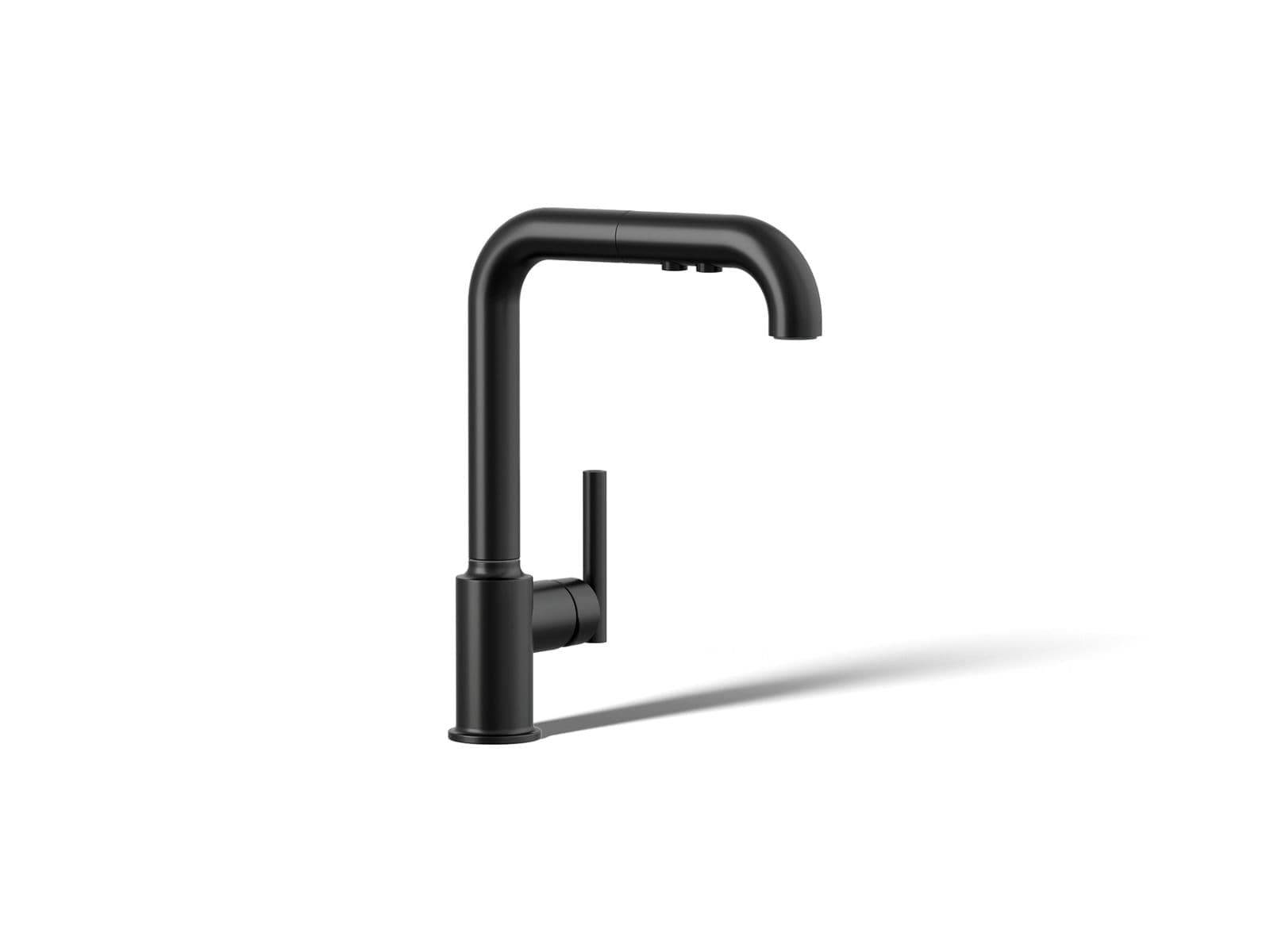 Kohler | Purist | Single Hole Kitchen Faucet - Matte Black by Kohler