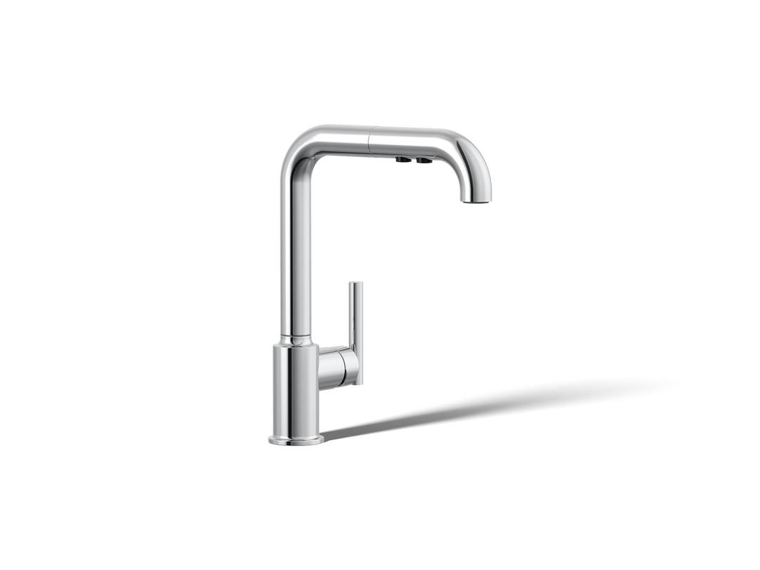 Kohler | Purist | Single Hole Kitchen Faucet - Polished Chrome by Kohler