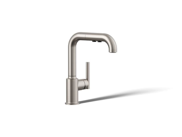 Kohler | Purist | Single Hole Kitchen Faucet - Vibrant Stainless