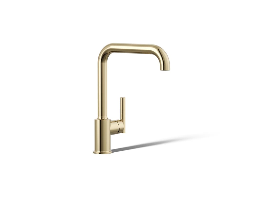 Kohler | Purist | Single Hole Kitchen Faucet - Vibrant French Gold by Kohler