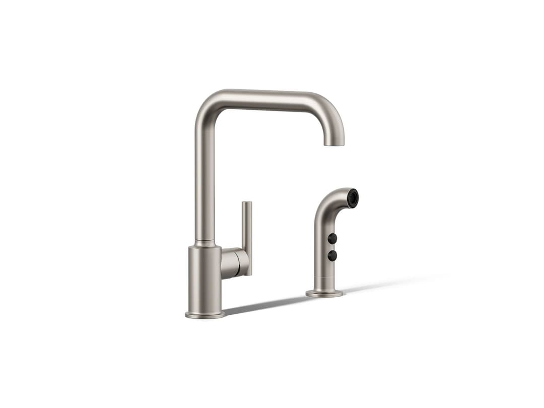 Kohler | Purist | Deck Mounted Kitchen Faucet - Vibrant Stainless by Kohler