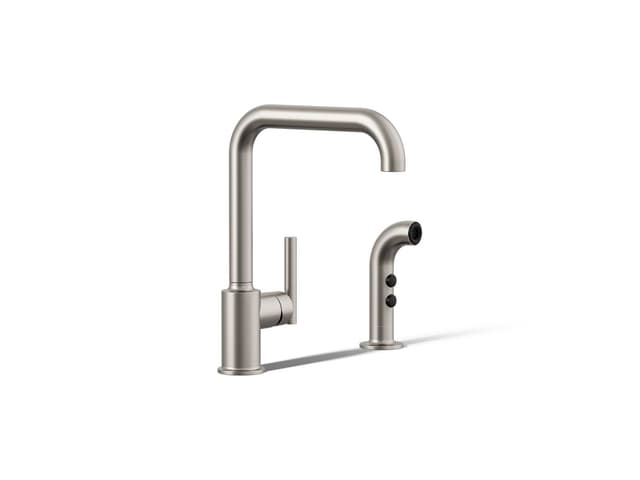 Kohler | Purist | Deck Mounted Kitchen Faucet - Vibrant Stainless