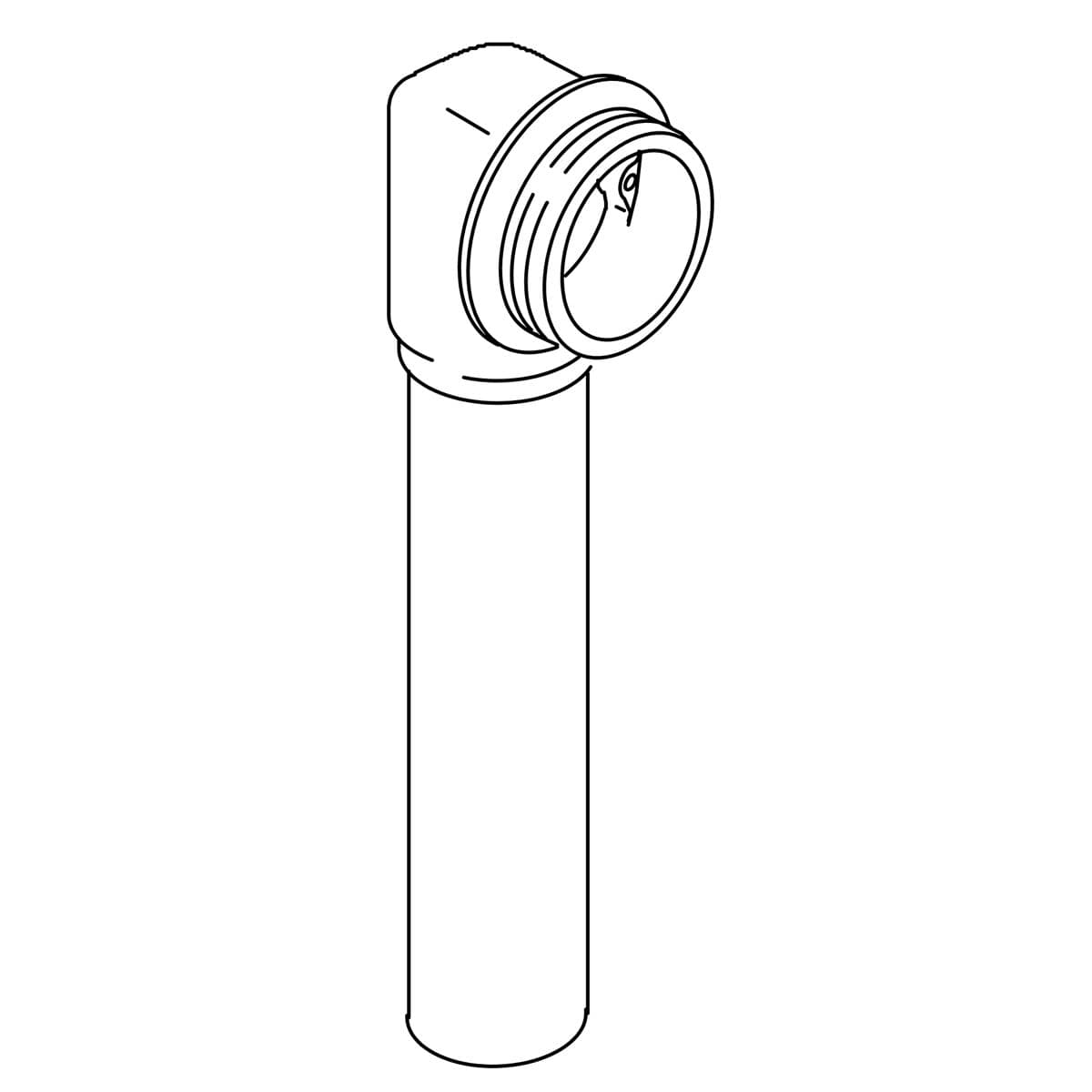 Kohler Genuine Parts Overflow ELL & TUBE ASSY - Brushed Black Pvd by Kohler Genuine Parts