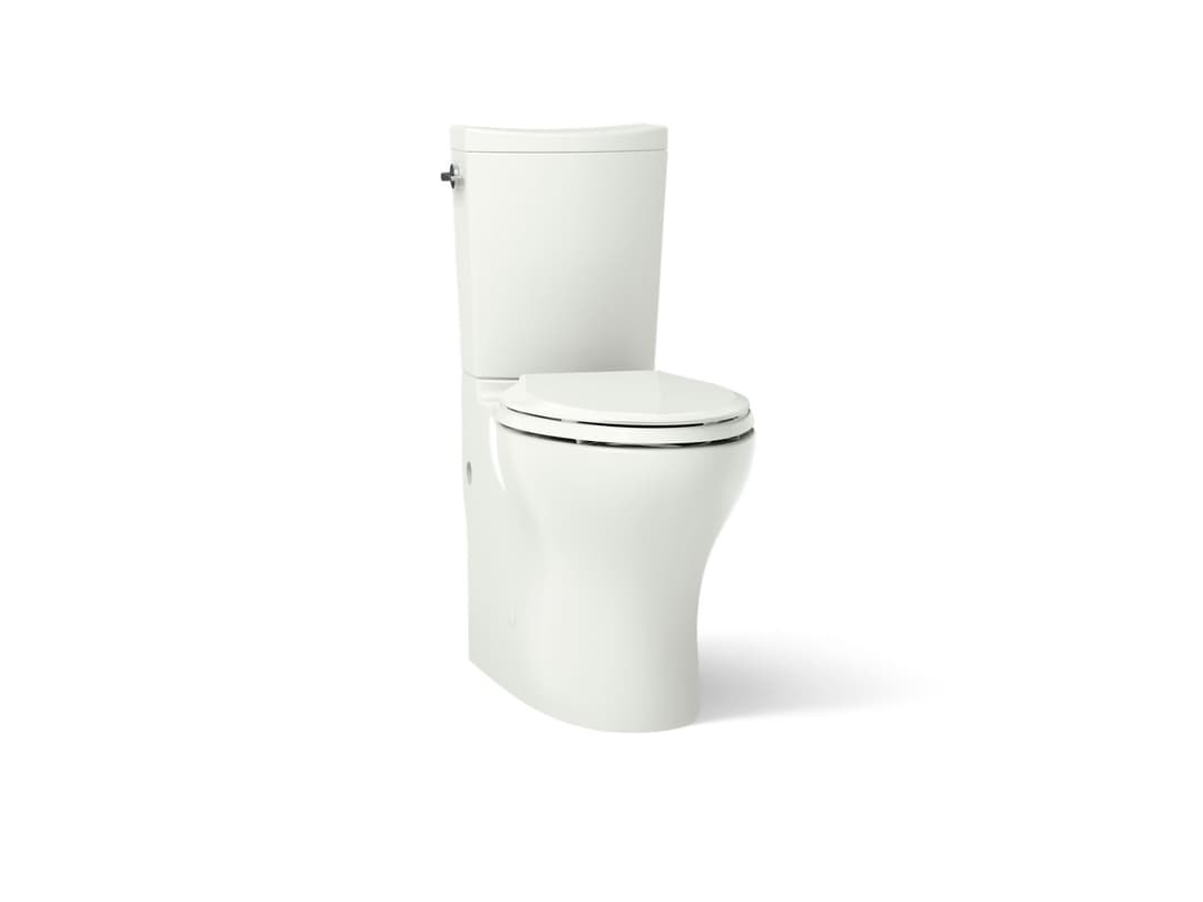 Kohler Persuade Curv Two-piece elongated toilet with skirted trapway, dual-flush - Dune by Kohler