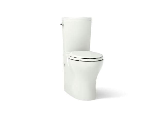 Kohler Persuade Curv Two-piece elongated toilet with skirted trapway, dual-flush - Dune