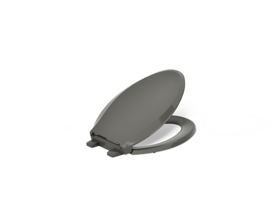 Kohler Cachet Nightlight ReadyLatch Quiet-CloseE elongated toilet seat - Thunder Grey by Kohler