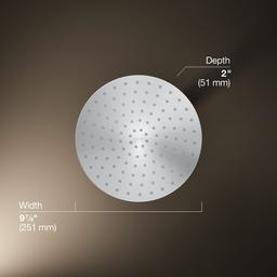 Awaken 10'' single-function rainhead, 1.75 gpm - Polished Chrome - image 3