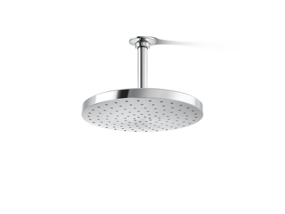 Awaken 10'' single-function rainhead, 1.75 gpm - Polished Chrome by Kohler