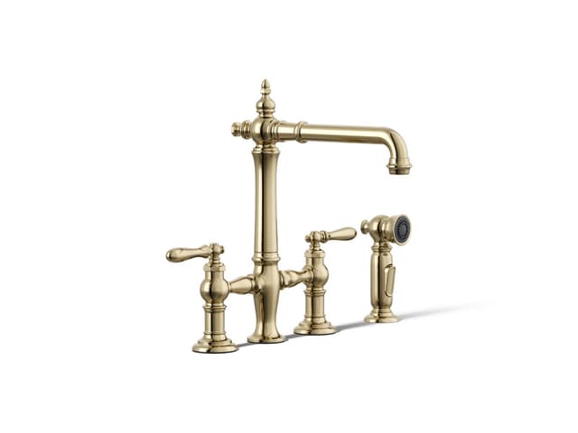 Kohler | Artifacts | Bridge Kitchen Faucet - Vibrant French Gold