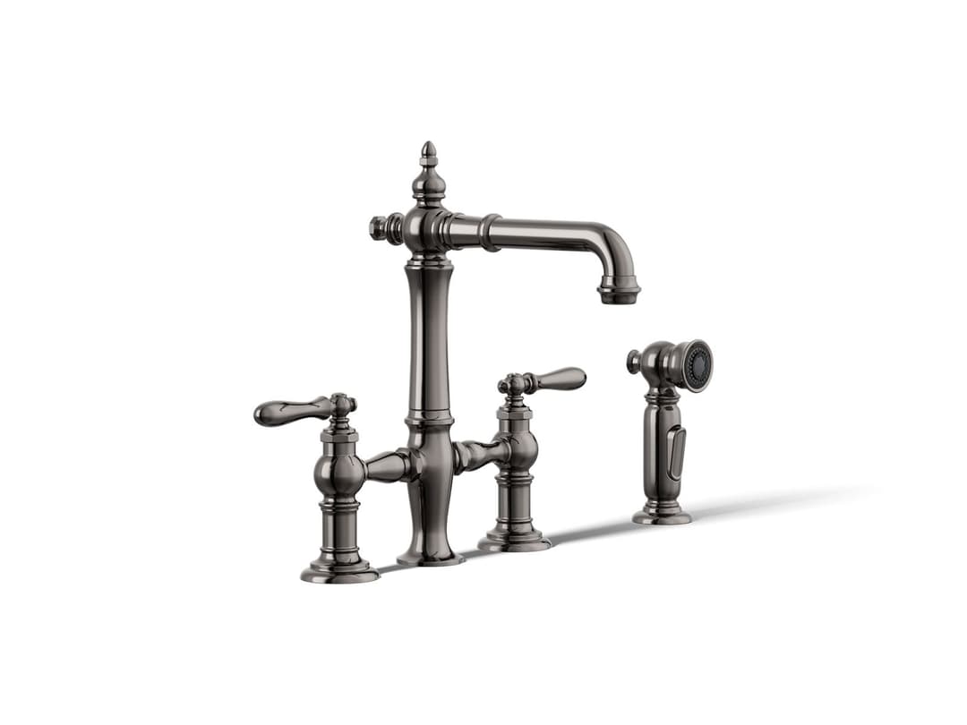 Kohler | Artifacts | Bridge Kitchen Faucet - Vibrant Titanium by Kohler