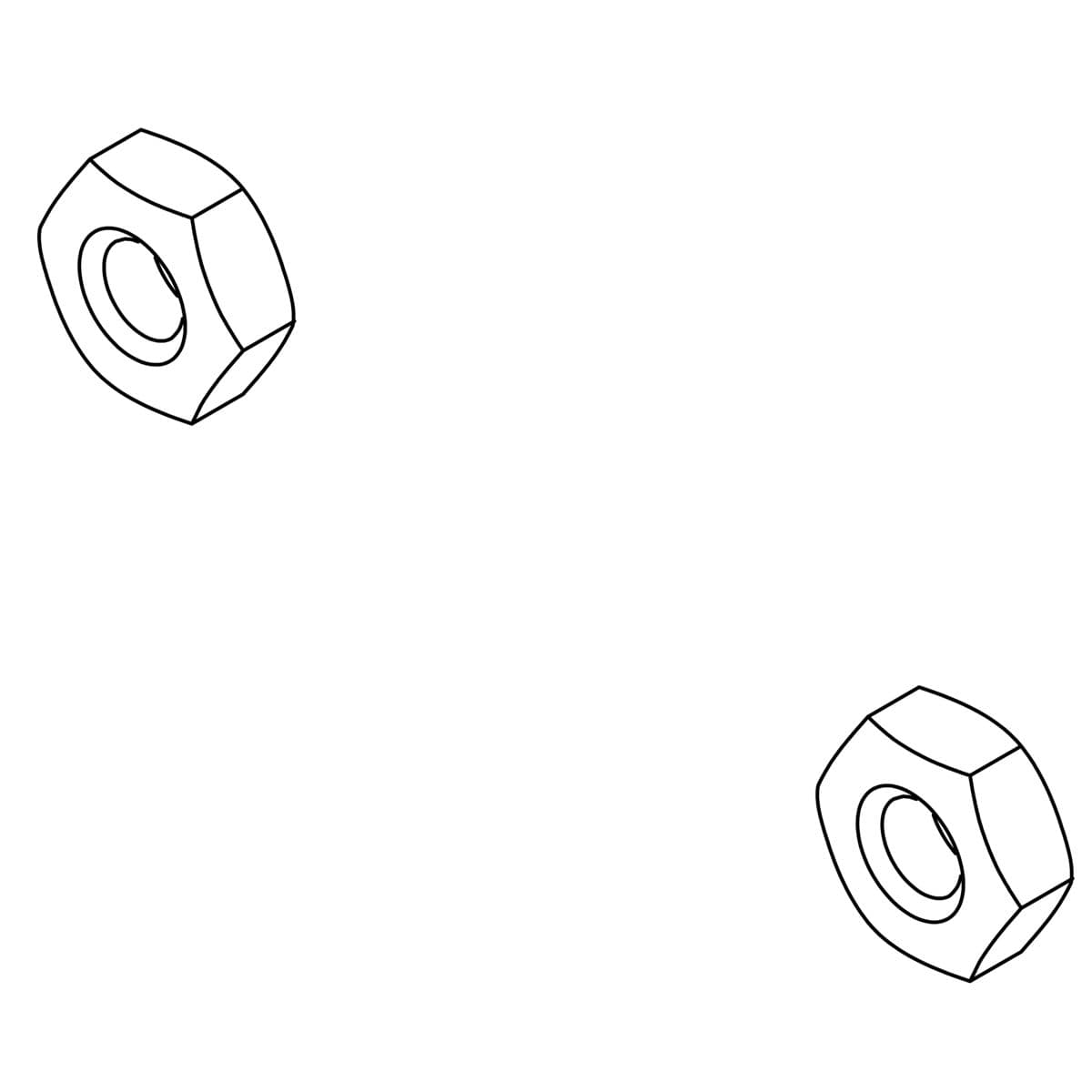 Nut, Hex, 6-32 by Kohler Genuine Parts