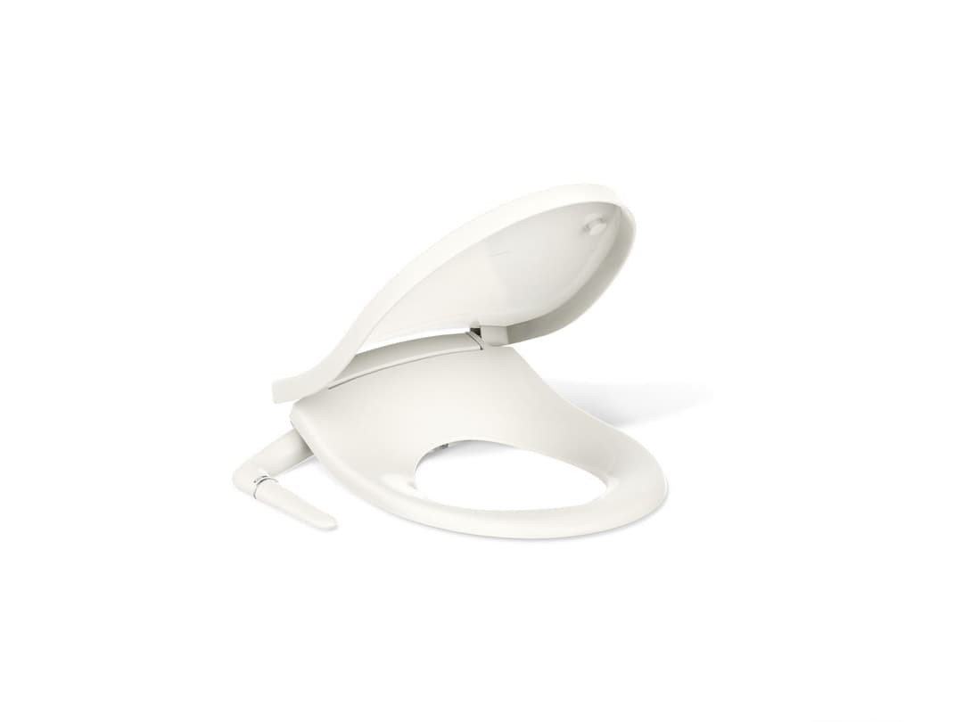 Kohler PureWash M250 Quiet-CloseE round-front toilet seat with antimicrobial agent - Biscuit by Kohler