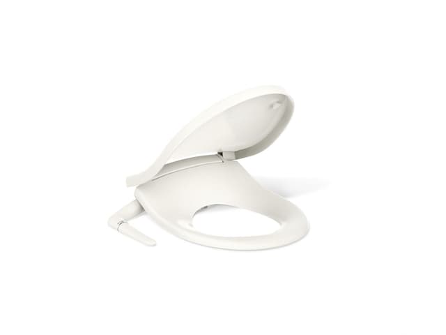 Kohler PureWash M250 Quiet-CloseE round-front toilet seat with antimicrobial agent - Biscuit