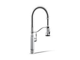 Kohler Tournant Semi-professional kitchen sink faucet with three-function sprayhead - Polished Chrome - image 1